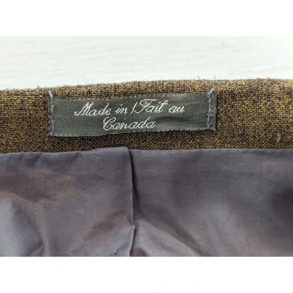 Giuseppe Fellici Blazer Jacket Mens Size 42R Herringbone Brown Pockets Canada‎